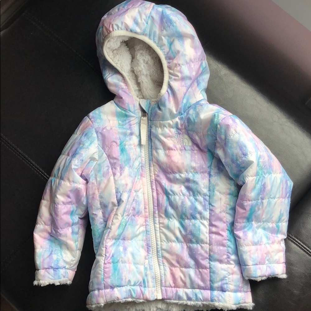 Infant North face reversible coat size 12-18 mos